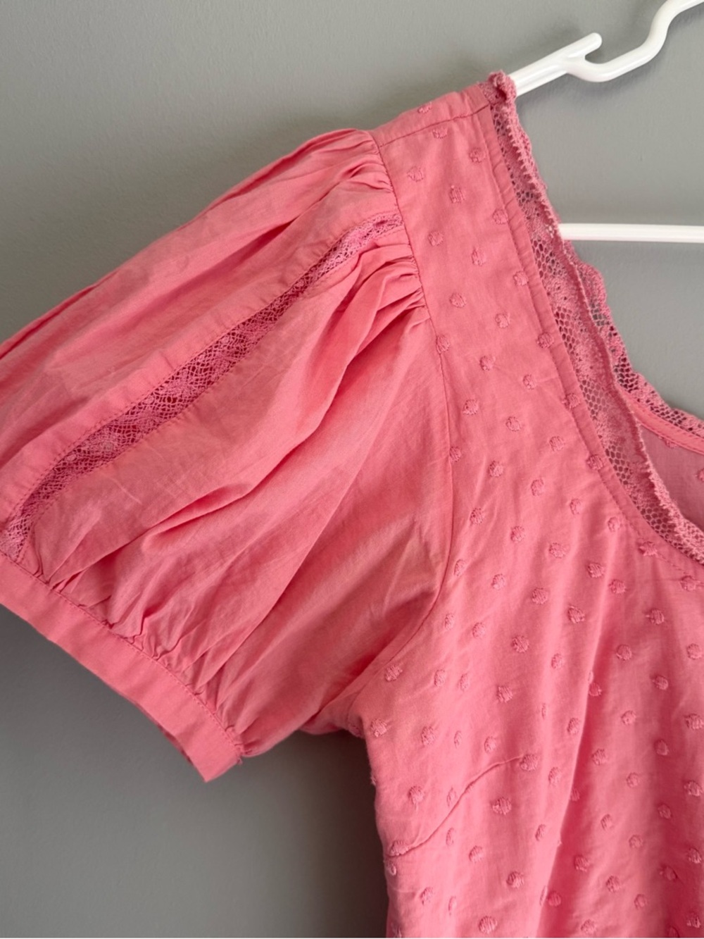LoveShackFancy Pink Raleigh Cotton Mini Dress - Picture 8 of 11